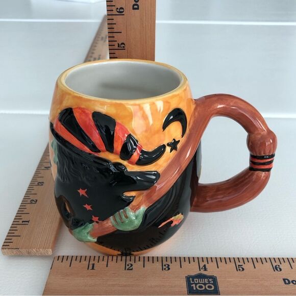HALLOWEEN WITCH AND BROOM MUG BY SUSAN WINGET - Picture 14 of 15